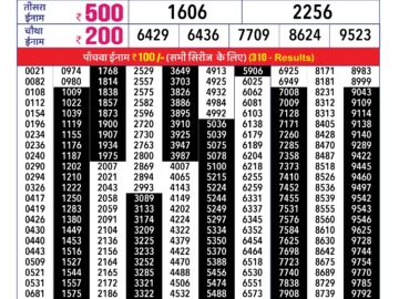 Lottery Result Today January 29, 2024