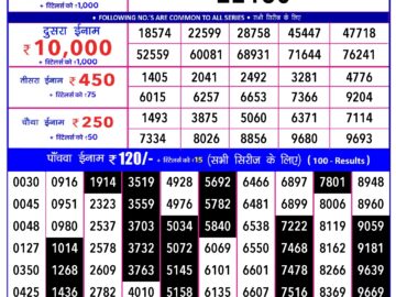 Lottery Result Today January 31, 2024