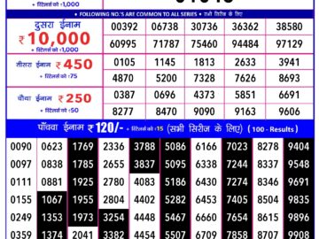 Lottery Result Today January 23, 2024