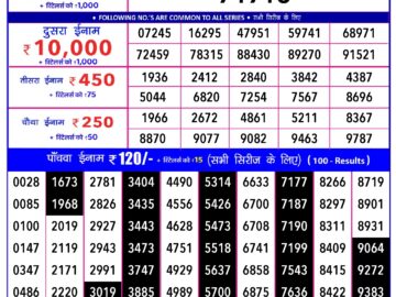 Lottery Result Today January 28, 2024