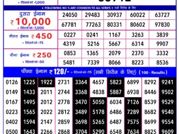 Lottery Result Today January 29, 2024