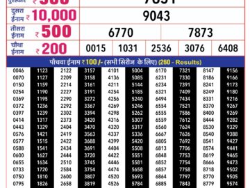 Lottery Result Today January 24, 2024