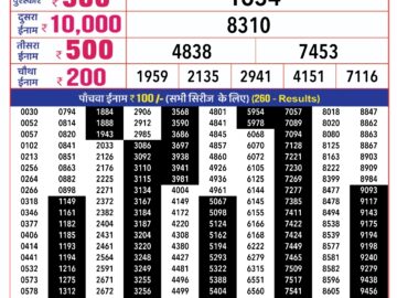 Lottery Result Today January 31, 2024