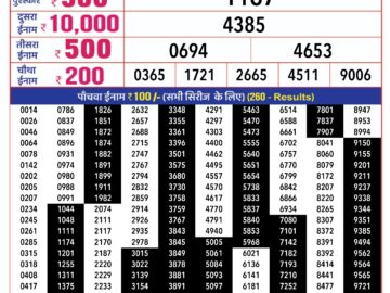 Lottery Result Today January 28, 2024