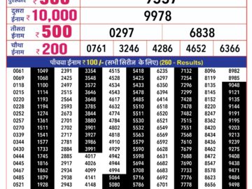 Lottery Result Today January 27, 2024