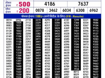 Lottery Result Today January 24, 2024