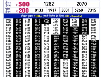 Lottery Result Today January 28, 2024