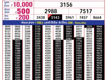 Lottery Result Today January 12, 2024