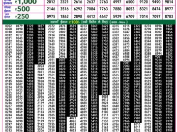 Lottery Result Today January 19, 2024