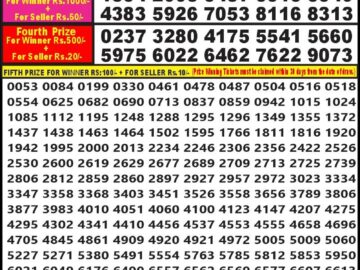 Lottery Result Today February 4, 2024