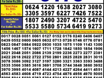 Lottery Result Today February 10, 2024