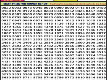 Lottery Result Today February 16, 2024