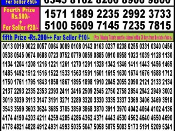 Lottery Result Today February 17, 2024