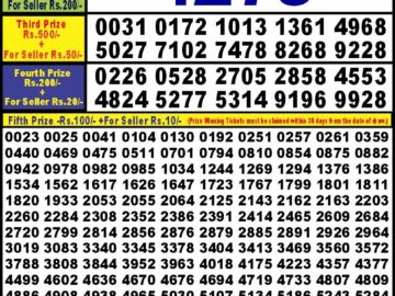 Lottery Result Today February 17, 2024