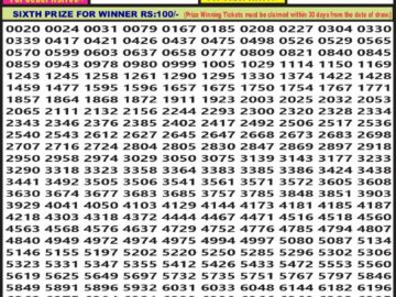 Lottery Result Today February 25, 2024