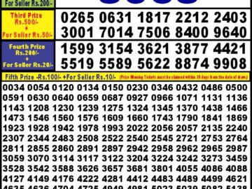 Lottery Result Today February 1, 2024