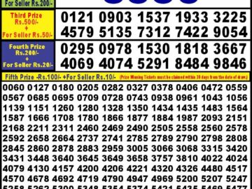 Lottery Result Today February 5, 2024