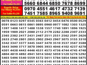 Lottery Result Today February 8, 2024