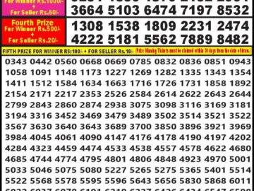 Lottery Result Today February 23, 2024