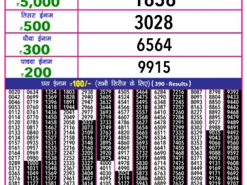 Lottery Result Today February 13, 2024