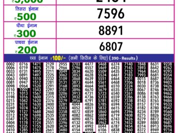 Lottery Result Today February 23, 2024