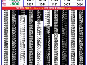 Lottery Result Today February 25, 2024