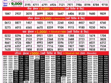 Lottery Result Today February 15, 2024