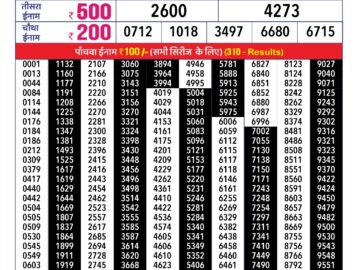 Lottery Result Today February 4, 2024