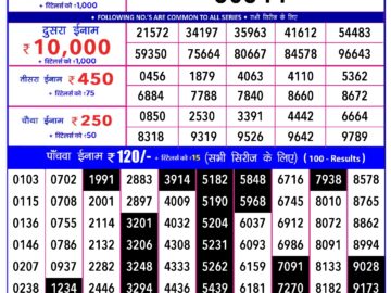 Lottery Result Today February 9, 2024