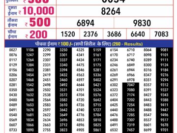 Lottery Result Today February 10, 2024