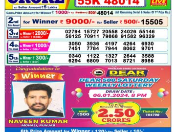 Lottery Result Today February 29, 2024