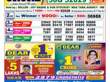 Lottery Result Today March 22, 2024