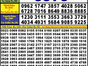 Lottery Result Today March 1, 2024