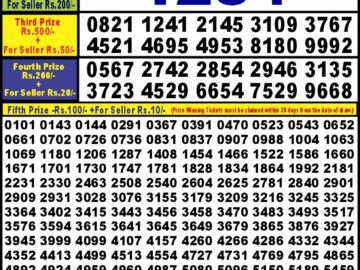 Lottery Result Today March 2, 2024