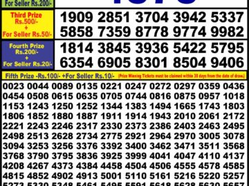 Lottery Result Today March 4, 2024