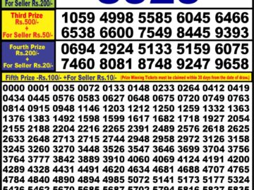 Lottery Result Today March 5, 2024