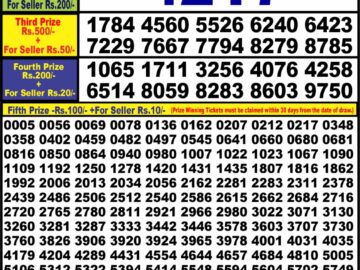 Lottery Result Today March 6, 2024