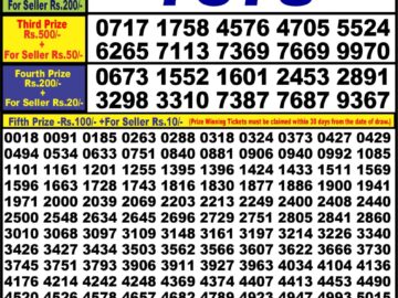 Lottery Result Today March 7, 2024