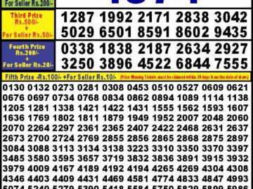 Lottery Result Today March 10, 2024