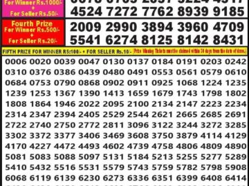 Lottery Result Today March 10, 2024