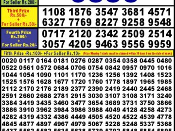 Lottery Result Today March 13, 2024