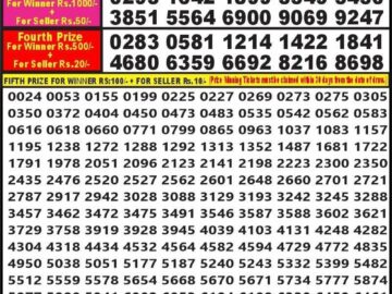 Lottery Result Today March 13, 2024