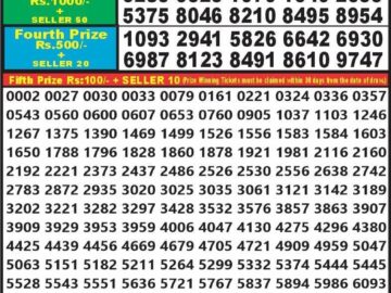 Lottery Result Today March 15, 2024