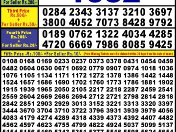 Lottery Result Today March 16, 2024