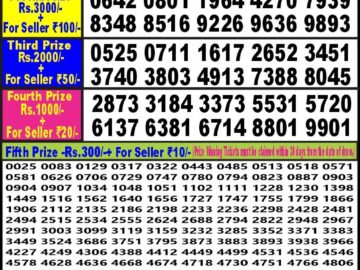 Lottery Result Today March 18, 2024