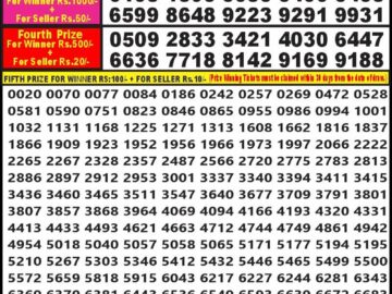 Lottery Result Today March 21, 2024