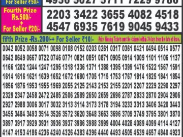 Lottery Result Today March 23, 2024