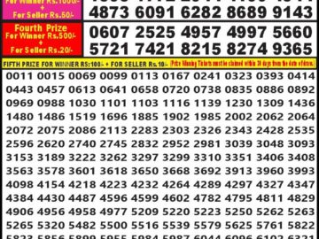 Lottery Result Today March 23, 2024