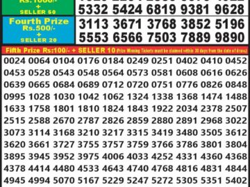 Lottery Result Today March 25, 2024