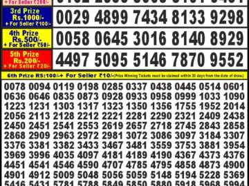 Lottery Result Today March 26, 2024